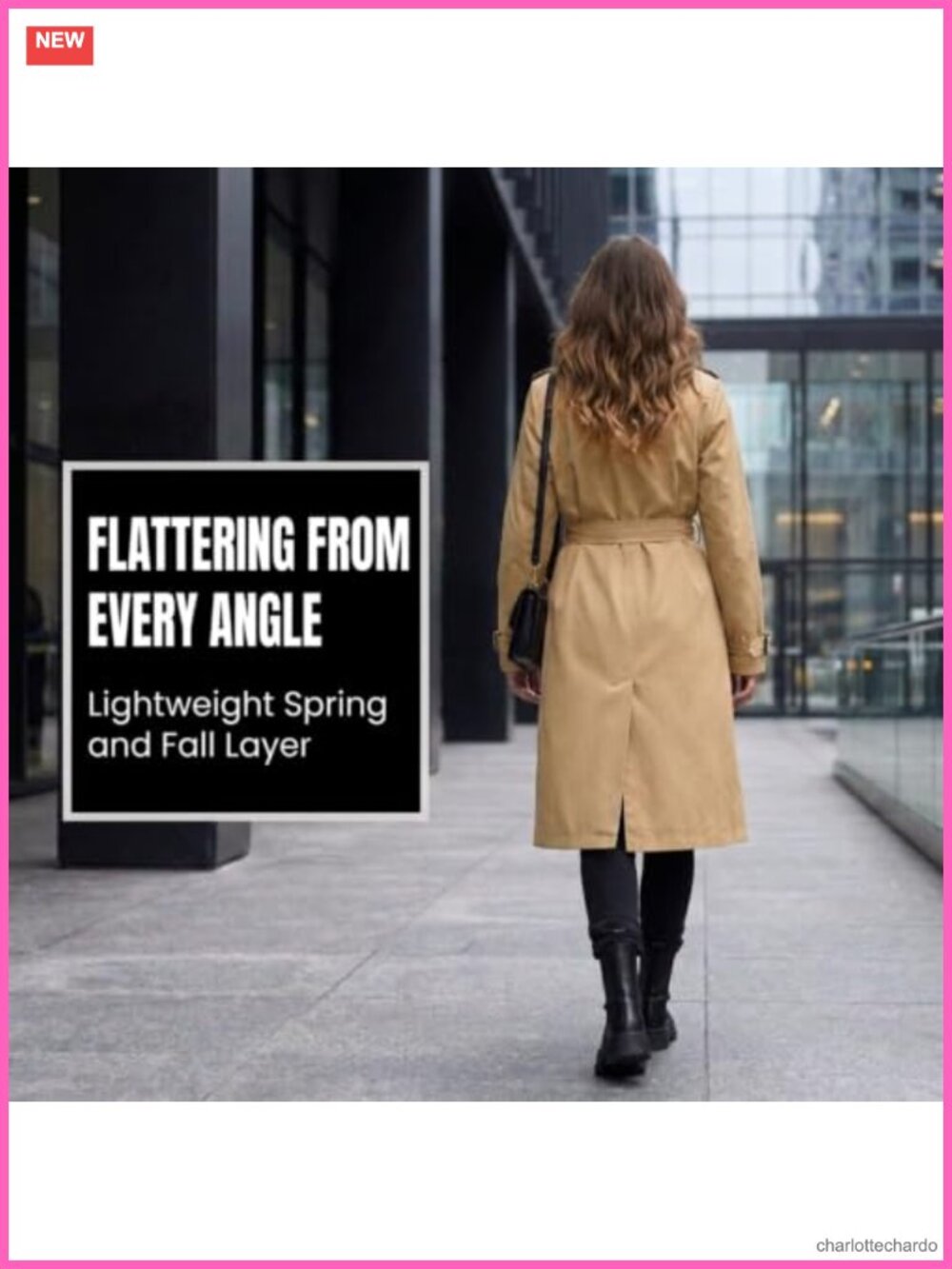 Women's Oversized Lapel Trench Coat Long Fall Lightweight - Picture 6 of 6